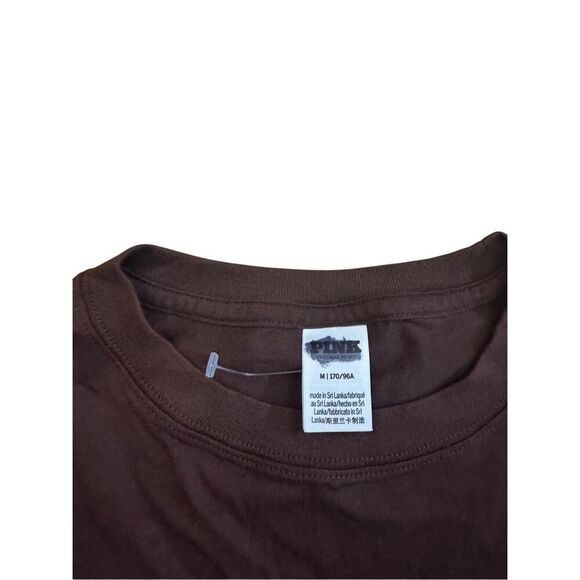 NWOT Victoria's Secret PINK Campus Cotton Tee Size Medium - Picture 5 of 9